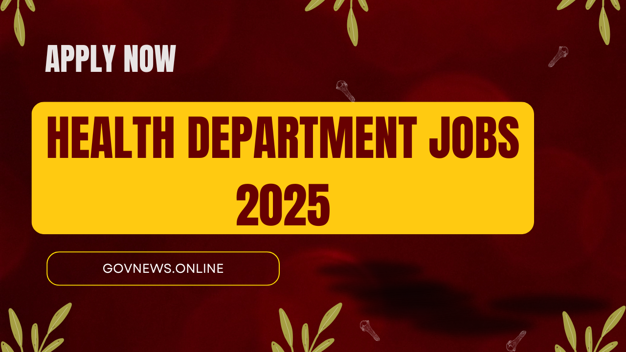 Health Department Jobs 2025